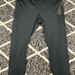 Yogalicious High Waist Ultra Soft
Leggings with Pockets for Women - Black - 2X